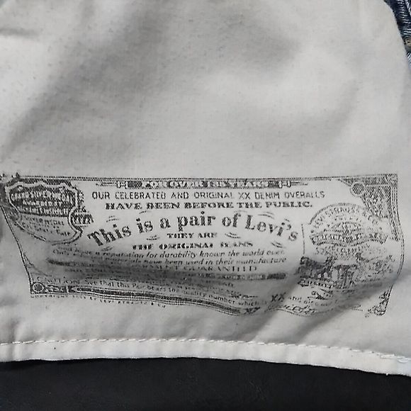 Levi's 501 Button Fly Jeans  Light Blue Straight Denim Mens 38x29 - Picture 11 of 12